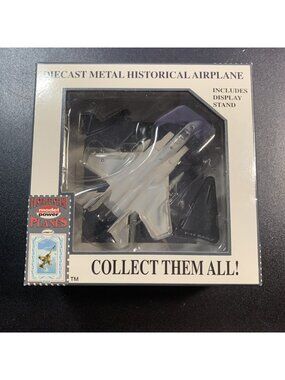 Model Power 5385 F-15 Eagle Fighter 1:100 Diecast Postage Stamp Plane NIB Vtg